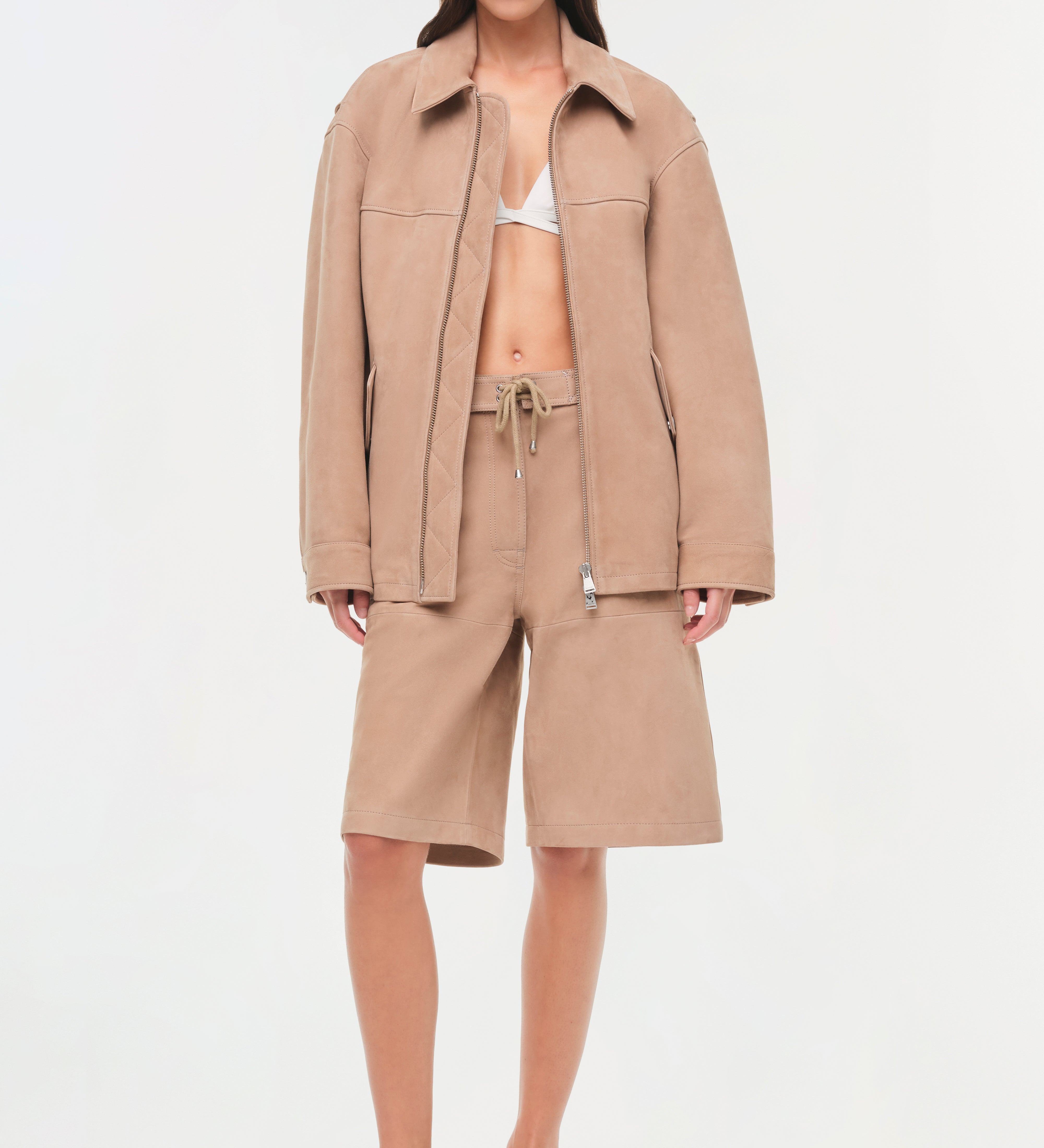 Simkhai - Aslan Long Suede Jacket