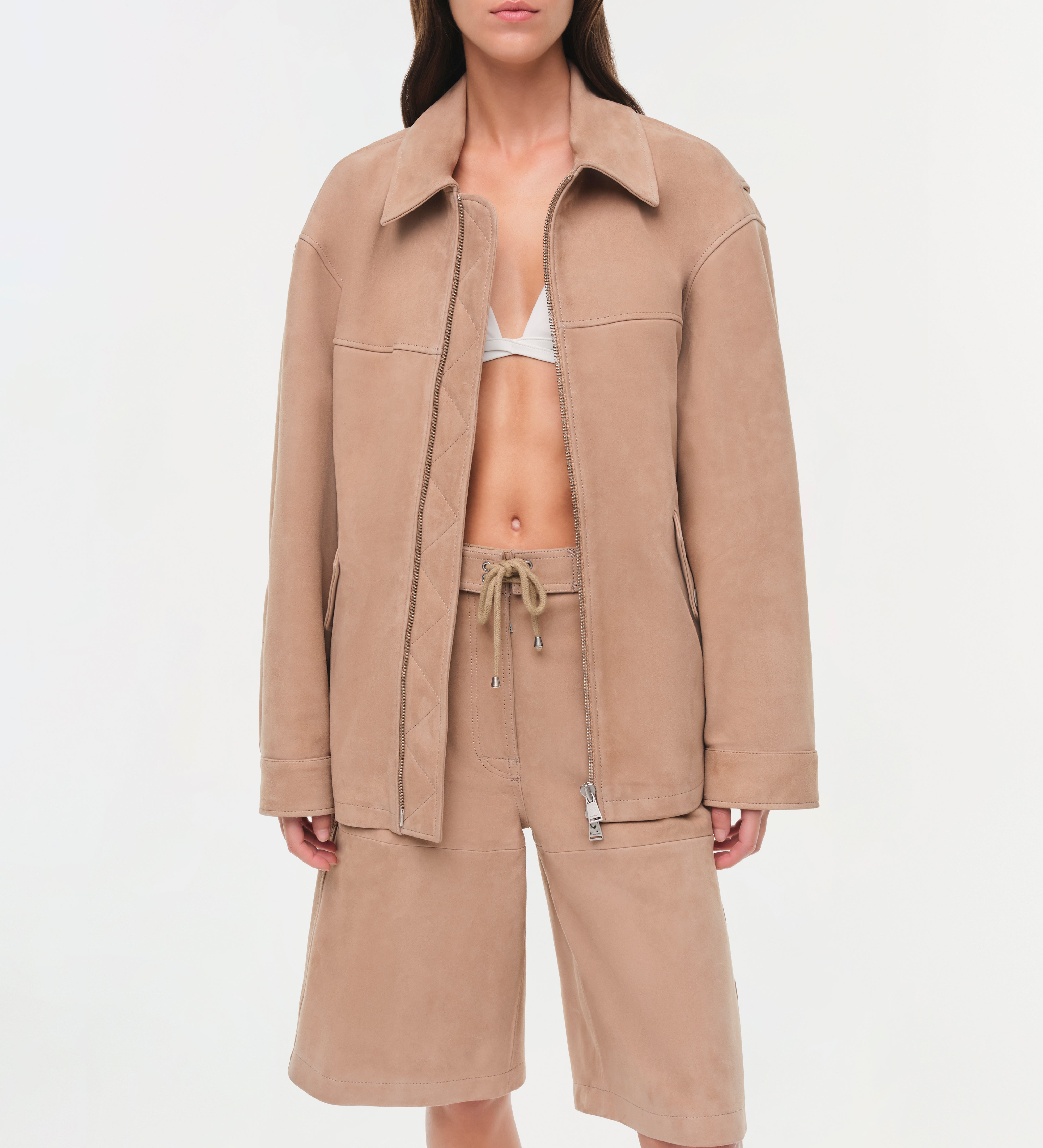 Simkhai - Aslan Long Suede Jacket