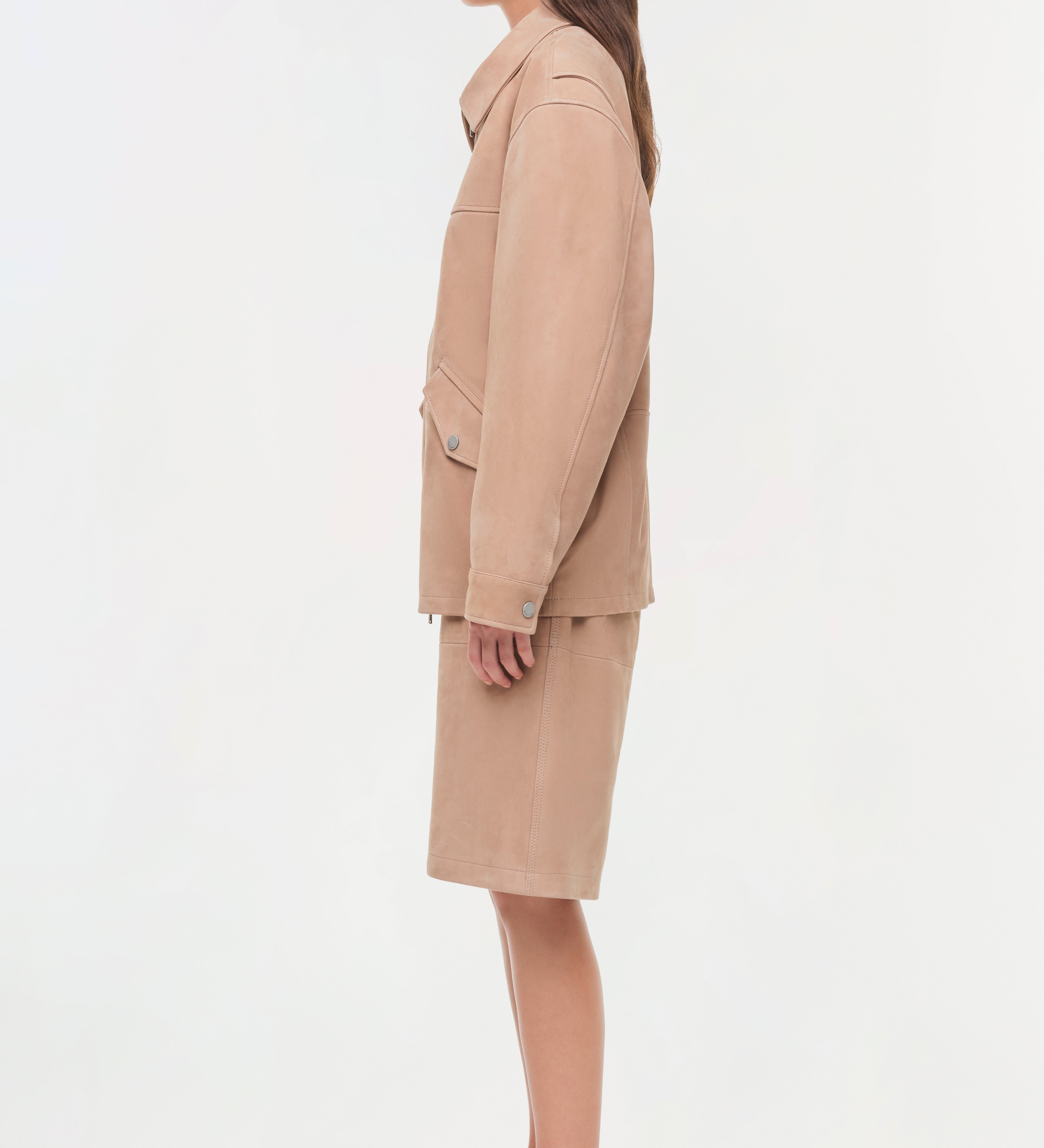 Simkhai - Aslan Long Suede Jacket