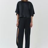 Simkhai - Faye Satin Side Slit Pant
