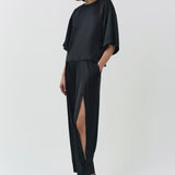 Simkhai - Faye Satin Side Slit Pant