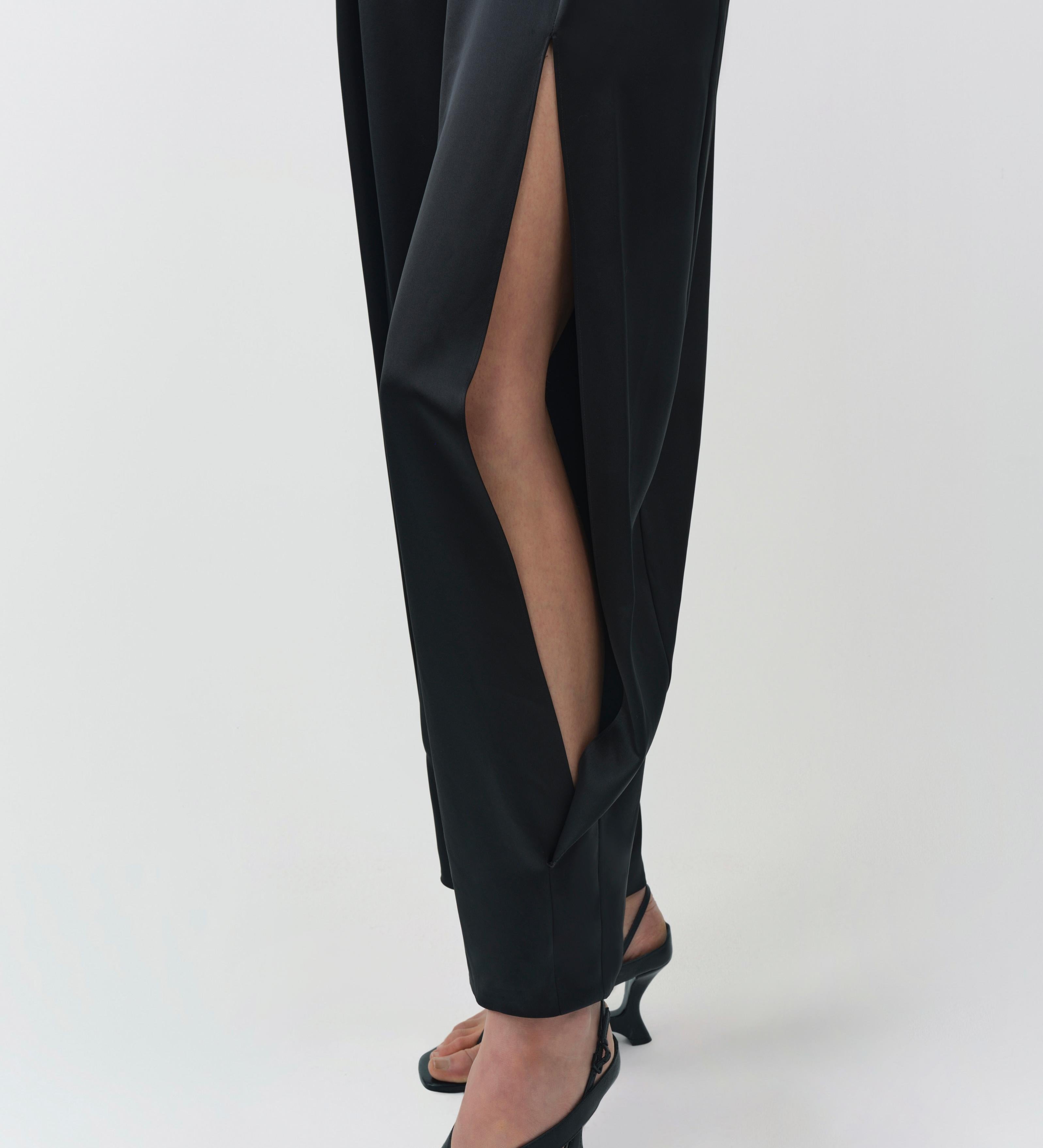 Simkhai - Faye Satin Side Slit Pant