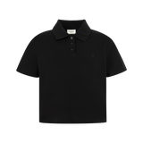 Saint Laurent - Cropped Polo Shirt