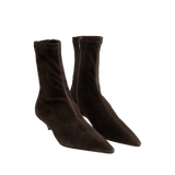The Row - Liisa Kitten Heel Suede Bootie