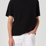 Agolde - Asha Mock Neck Tee in Black