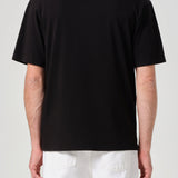 Agolde - Asha Mock Neck Tee in Black