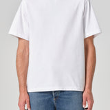 Agolde - Asha Mock Neck Tee in White