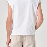 Agolde - Leonard Sleeveless Tee in White