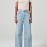 Agolde - Dame High Rise Wide Leg No Cuff in Conflict