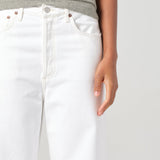 Agolde - Dame High Rise Wide Leg No Cuff in Milkshake