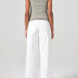 Agolde - Dame High Rise Wide Leg No Cuff in Milkshake