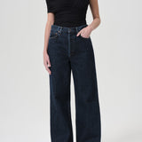 Agolde - Dame High Rise Wide Leg No Cuff in Pendulum