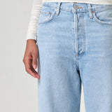 Agolde - Dame High Rise Wide Leg No Cuff Petite in Conflict