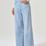 Agolde - Dame High Rise Wide Leg No Cuff Petite in Conflict