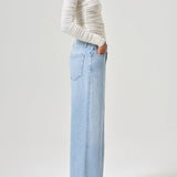 Agolde - Dame High Rise Wide Leg No Cuff Petite in Conflict