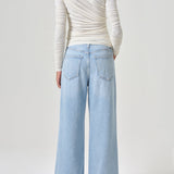 Agolde - Dame High Rise Wide Leg No Cuff Petite in Conflict