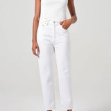 Agolde - 90'S Pinch Waist Crop in Marshmallow