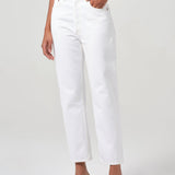 Agolde - 90'S Pinch Waist Crop in Marshmallow