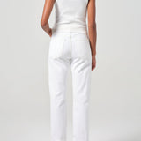Agolde - 90'S Pinch Waist Crop in Marshmallow