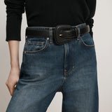 Veronica Beard - Elsy Leather-Buckle Belt