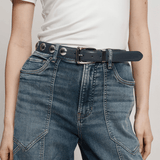 Veronica Beard - Arch Studded Leather Belt 