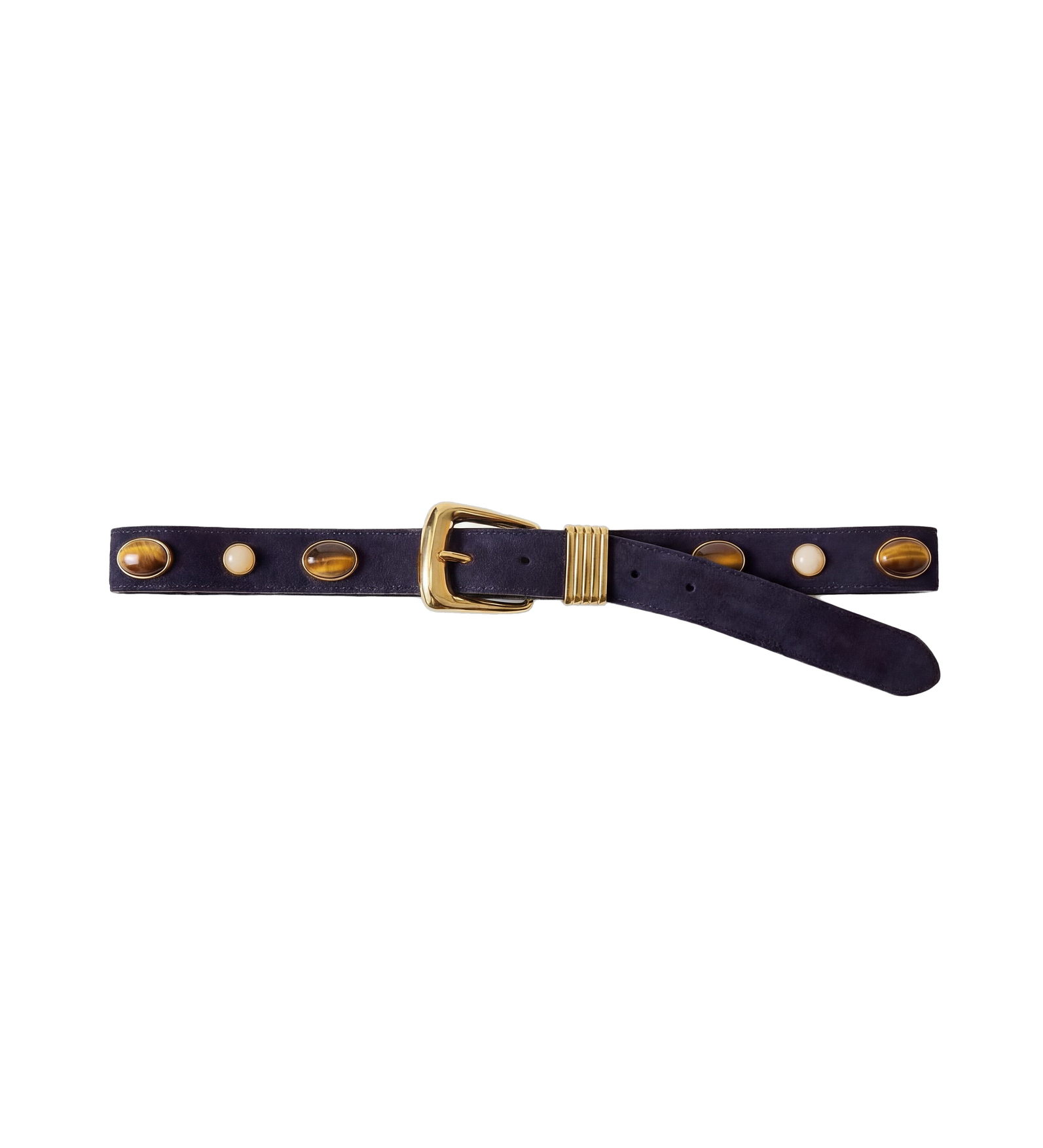 Veronica Beard - Arch Embellished Suede Belt