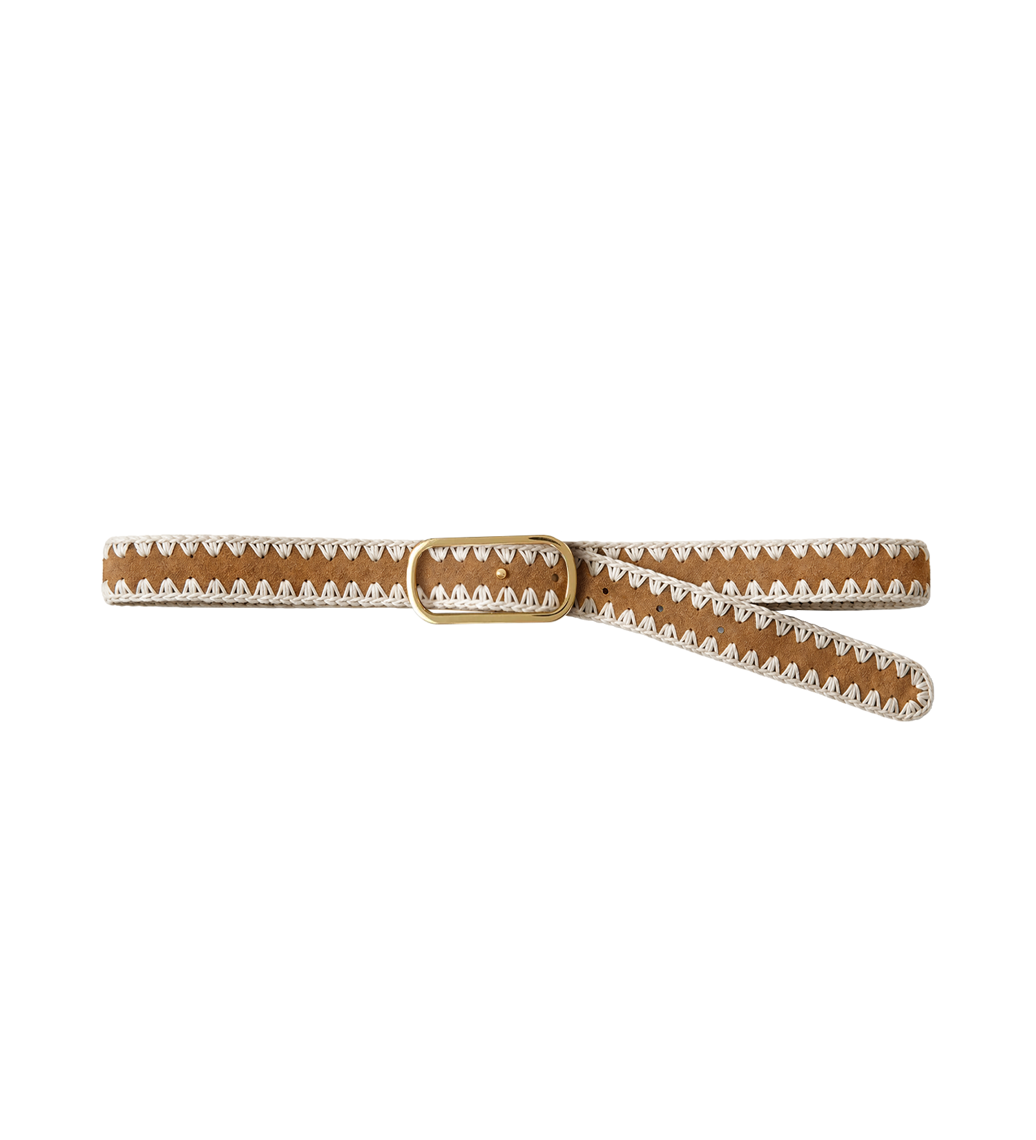 Veronica Beard - Loop Suede Whipstitch Belt