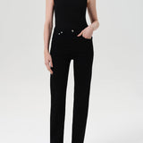 Agolde - 90's Pinch Waist High Rise Straight Long (Comfort Stretch) in Cover