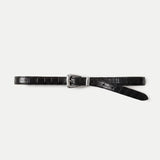 Veronica Beard - Slim Croc - Embossed Arch Belt