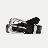 Veronica Beard - Slim Croc - Embossed Arch Belt