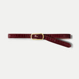 Veronica Beard - Croc - Embossed Loop Belt