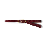 Veronica Beard - Croc - Embossed Loop Belt
