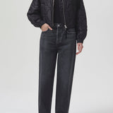 Shoreditch Ski Club x AGOLDE Iona Quilted Jacket in Black