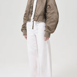 Shoreditch Ski Club x AGOLDE Jett Bomber Jacket in Sage
