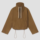 Agolde - Lydia Nylon Popover Anorak in Khaki