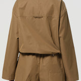 Agolde - Lydia Nylon Popover Anorak in Khaki