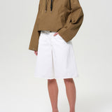 Agolde - Lydia Nylon Popover Anorak in Khaki
