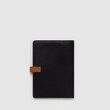 Métier - A5 Notebook Cover Buffalo Black with Cognac