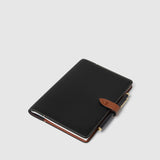 Métier - A5 Notebook Cover Buffalo Black with Cognac