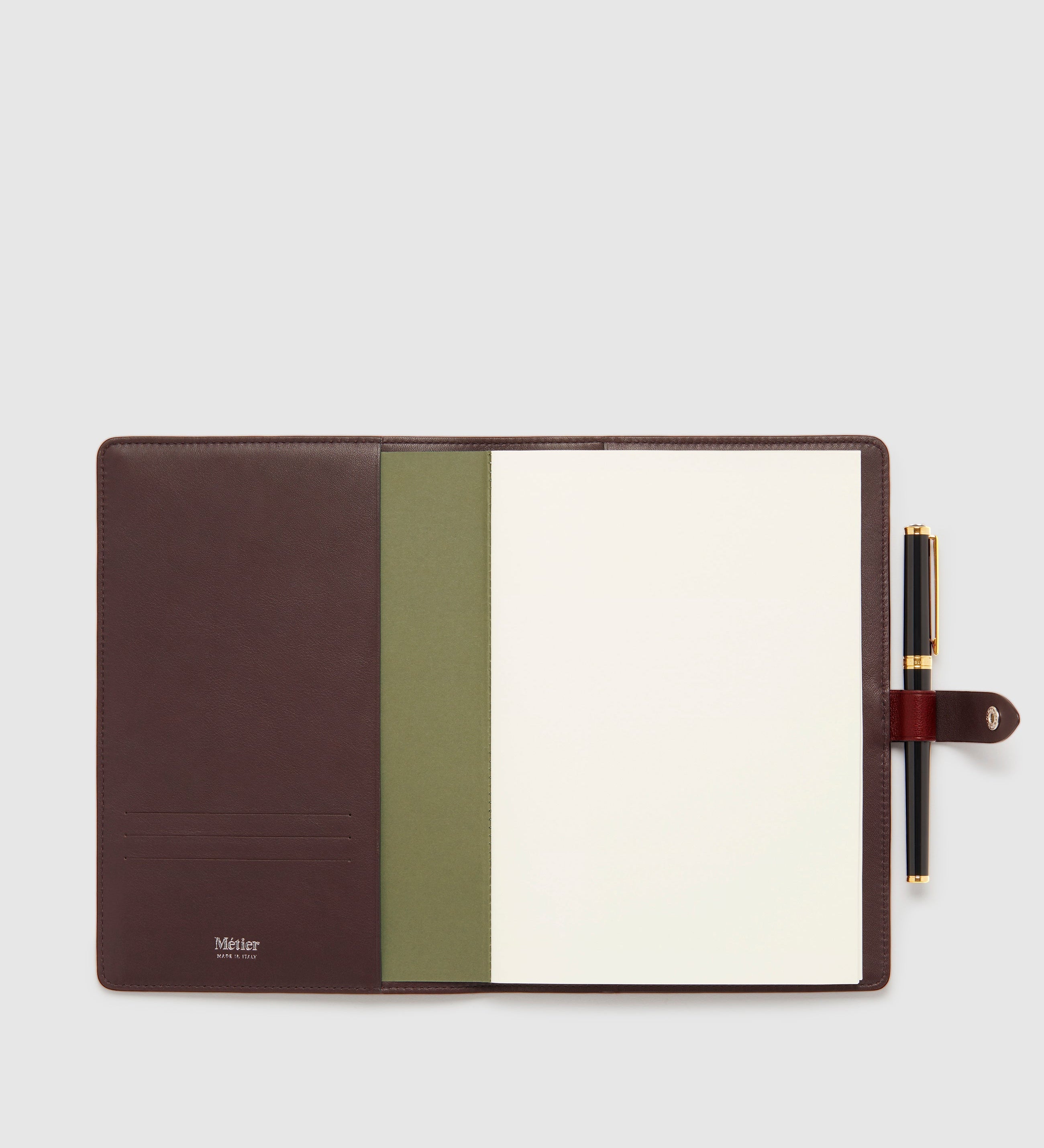 Metier - A5 Notebook Cover Buffalo Dark Cherry