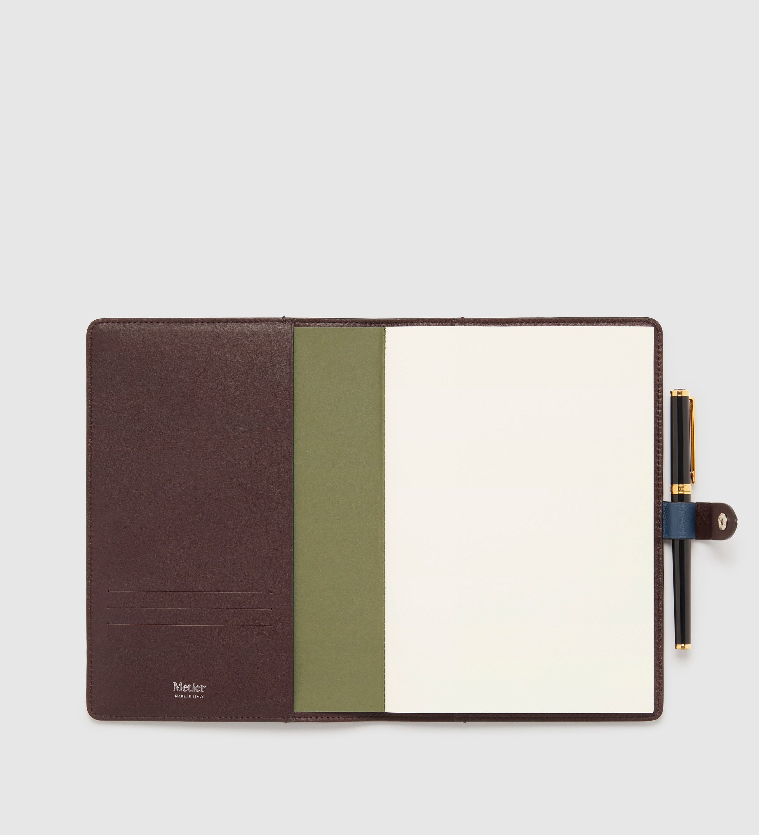 Metier - A5 Notebook Cover Smooth Calfskin Storm
