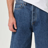 Agolde - Beesley Short in Creased Indigo