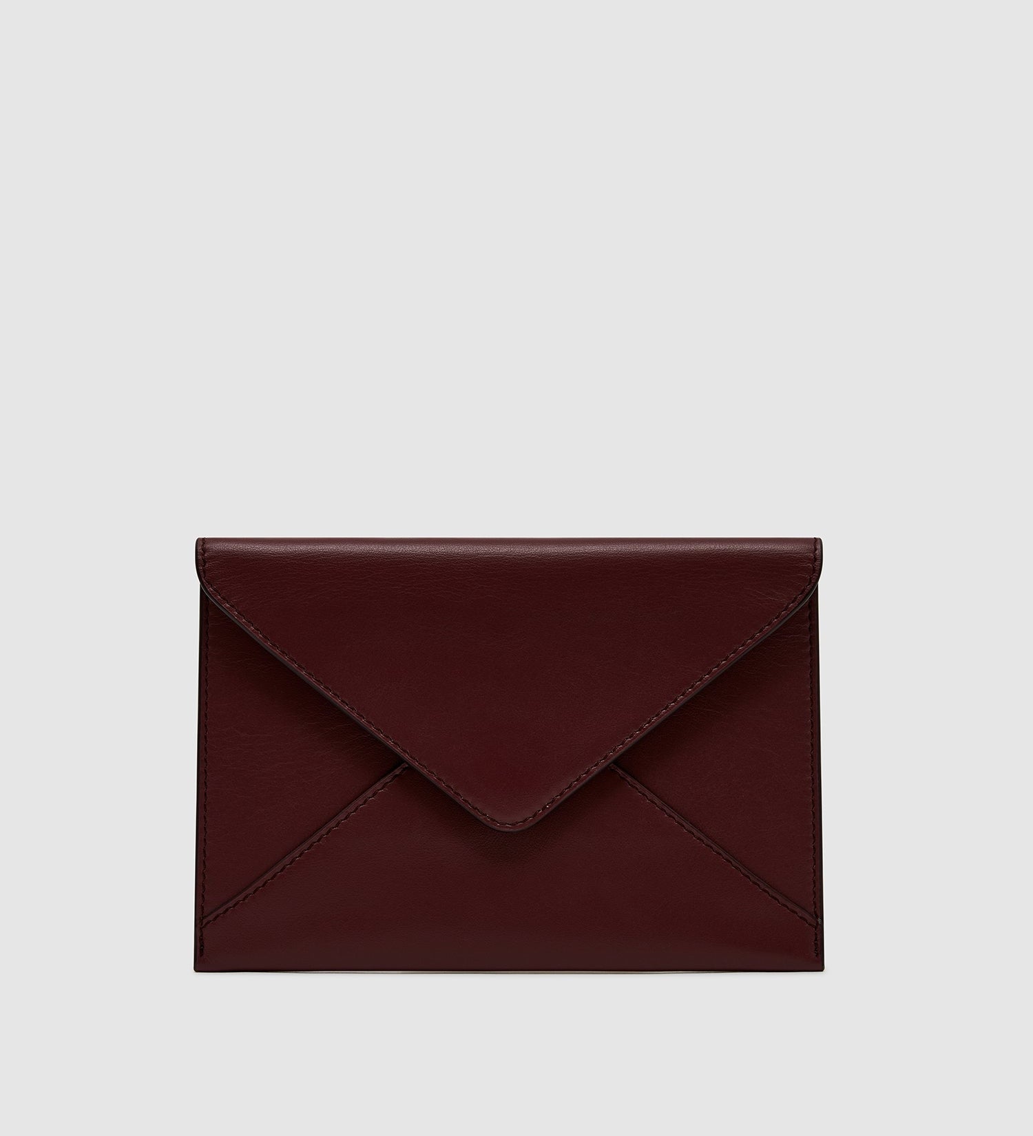 Metier - Métier x Gohar World A6 Envelope Smooth Calfskin Wine with Orange