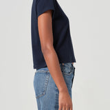 Agolde - Adine Shrunken Tee in Storm