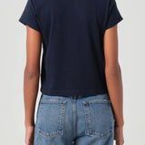 Agolde - Adine Shrunken Tee in Storm
