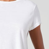 Agolde - Adine Shrunken Tee in White