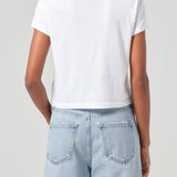 Agolde - Adine Shrunken Tee in White