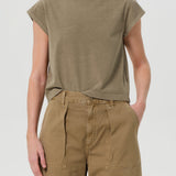 Agolde - Bryce Cap Sleeve Tee in Cholla