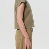 Agolde - Bryce Cap Sleeve Tee in Cholla