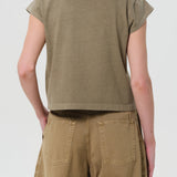 Agolde - Bryce Cap Sleeve Tee in Cholla